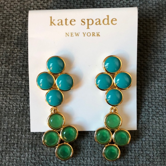 kate spade Jewelry - Kate Spade Adriatic Blue Chandelier Earrings
